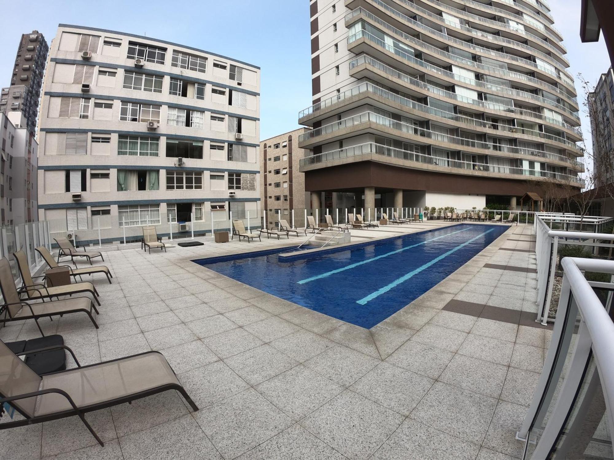 Ferienwohnung Book Santos Unlimited 817 Elegancia Vista Mar Exterior foto