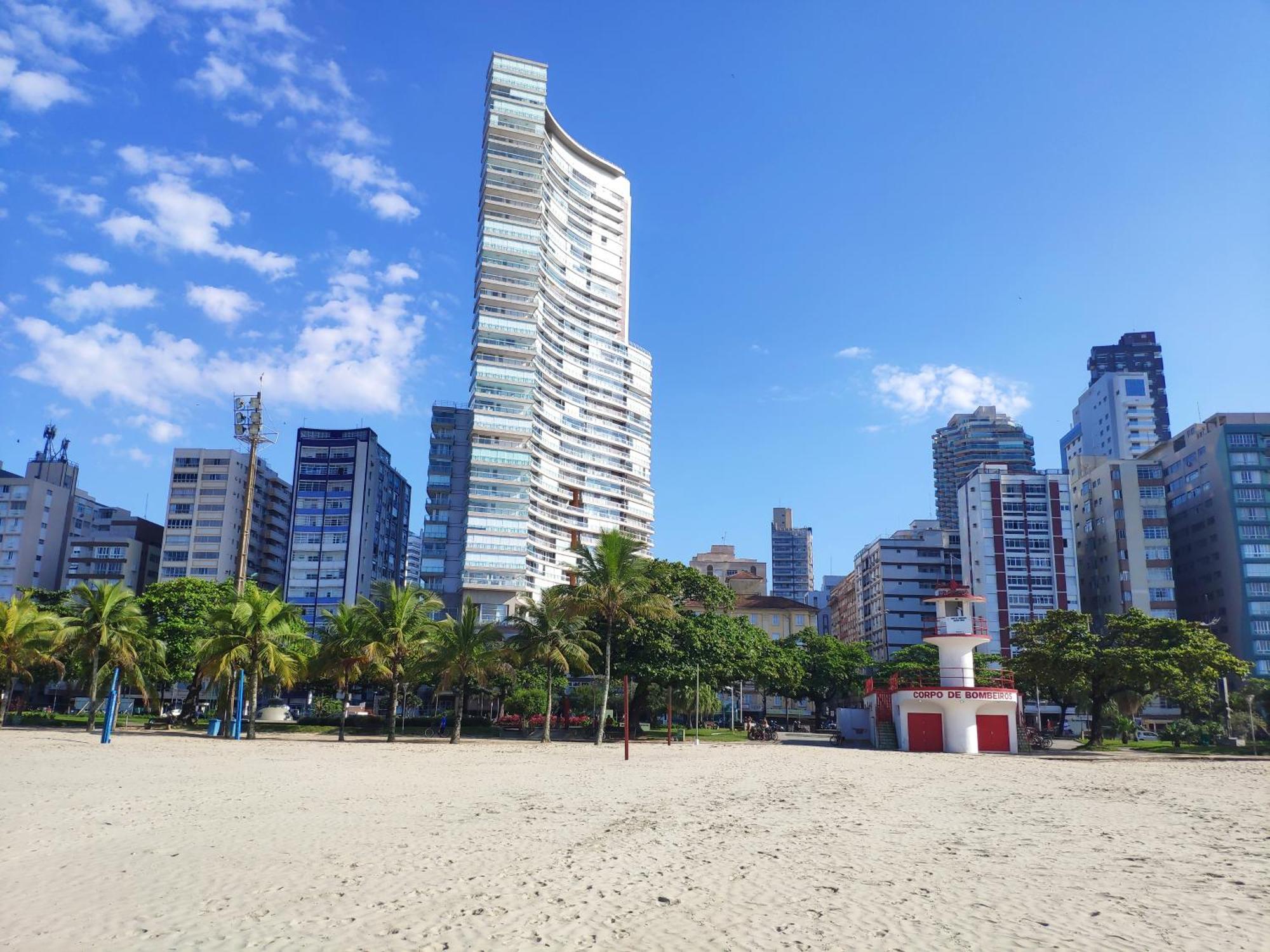 Ferienwohnung Book Santos Unlimited 817 Elegancia Vista Mar Exterior foto