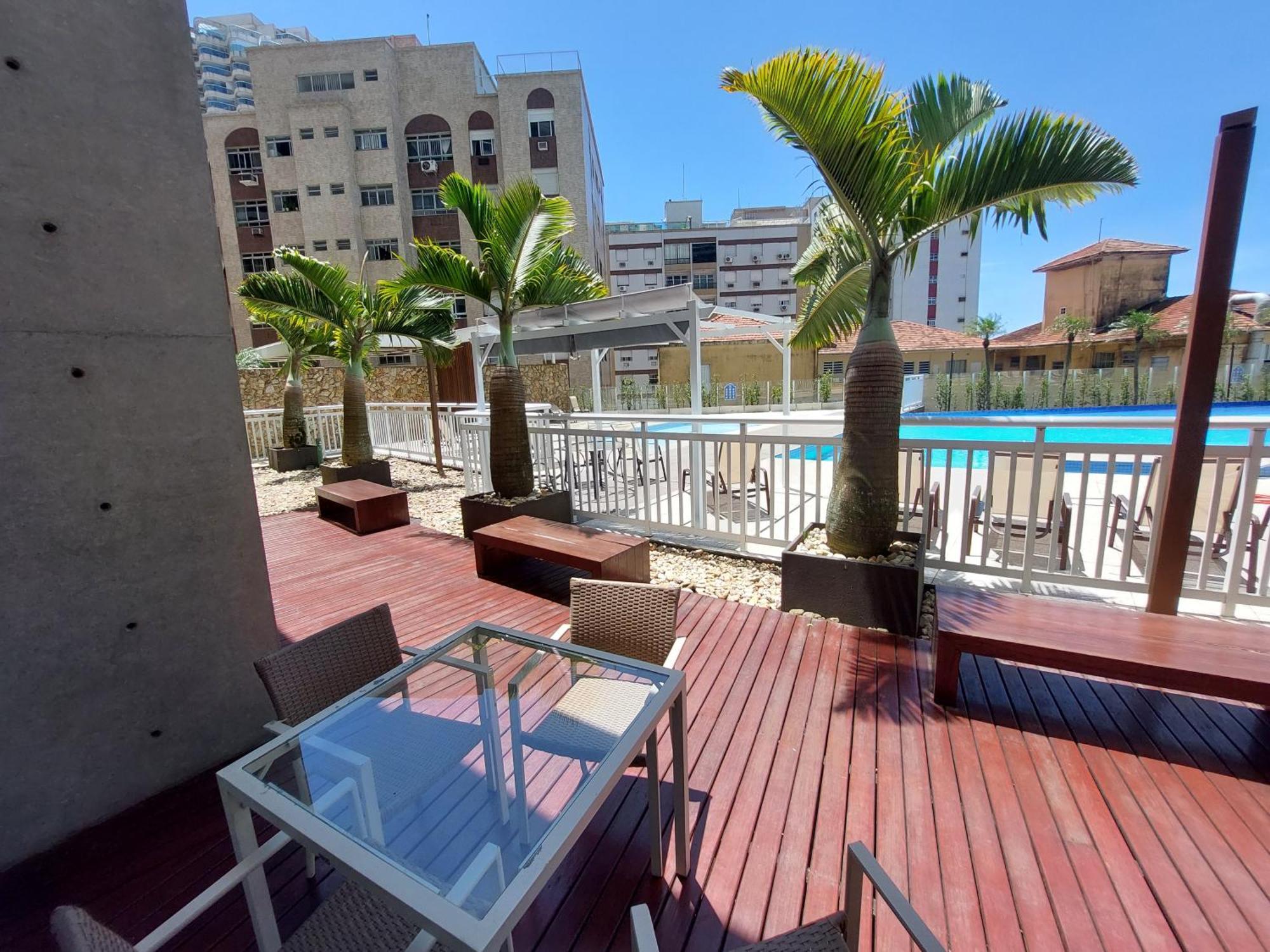 Ferienwohnung Book Santos Unlimited 817 Elegancia Vista Mar Exterior foto